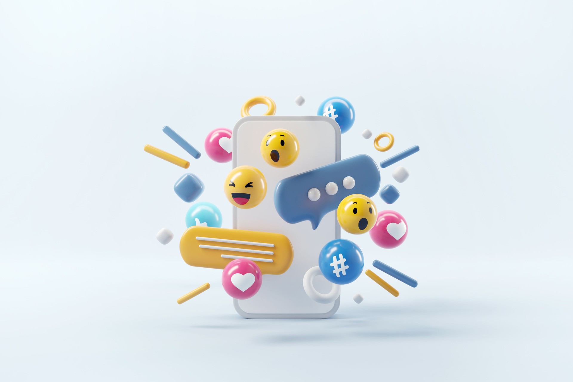 Photo frame with social network Icons, abstract trendy design for social media advertising.