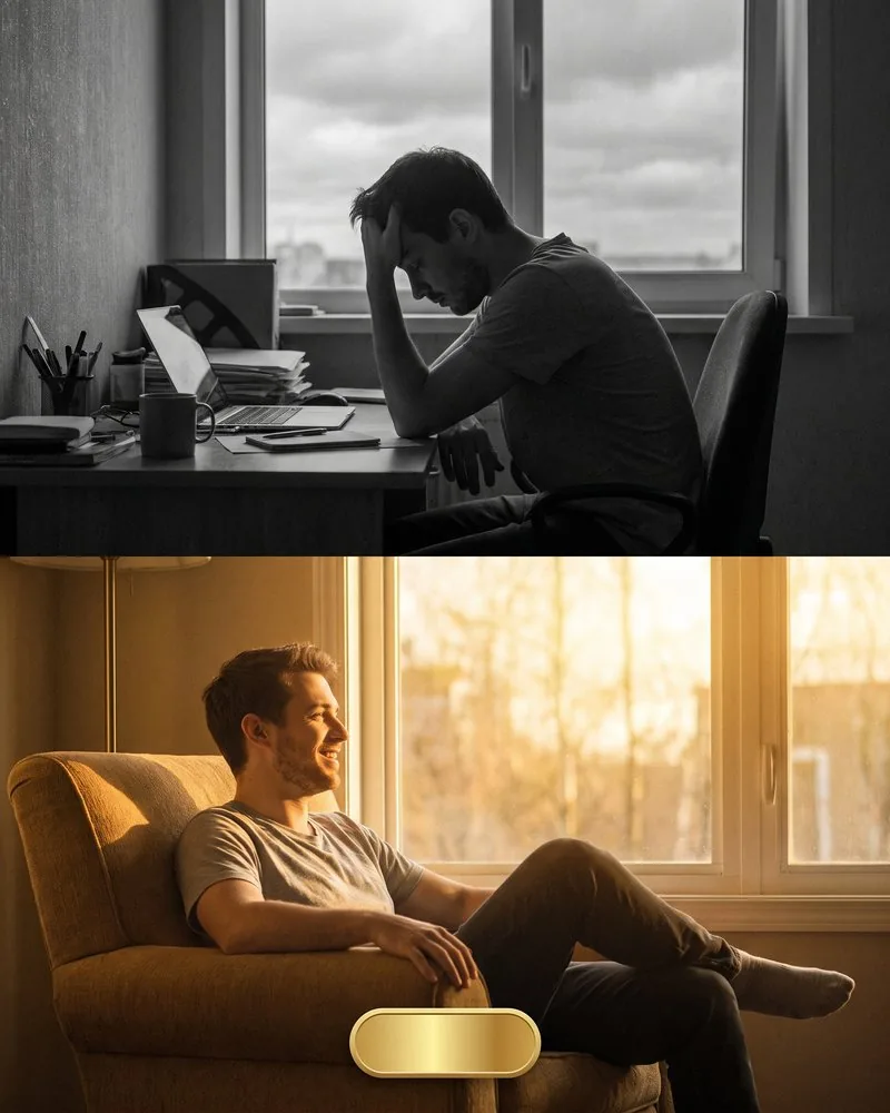 Vorher und nachher: Der Unterschied als Bild